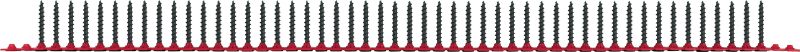 Vis pointues pour plaquiste S-DS 03 B M Vis en bande pour plaquiste (revêtement phosphate) compatibles avec le chargeur de vis SMD 57 – pour la fixation de panneaux de cloisons sèches sur du bois