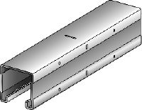 Rail profilé en C MQ-41 U Rail profilé en C non perforé et galvanisé pour charges moyennes