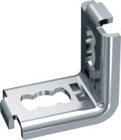Support d'angle MQW-H2 Support d'angle à 90 degrés galvanisé pour relier plusieurs rails de supportage MQ avec une capacité de charge horizontale élevée