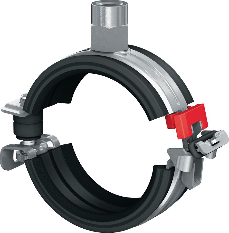 Collier de serrage MP-U-G à fermeture rapide et faible friction Collier de serrage galvanisé avec insert à faible friction et fermeture rapide pour une productivité maximale dans les applications semi-intensives