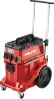 Aspirateur de poussière VC 40H-X de classe H Aspirateur de poussière puissant avec grande cuve et trolley de transport pour le raccordement aux outils électroportatifs et les nettoyages de chantier (à sec et à eau), cuve de 30 l – aspirateur certifié ACD