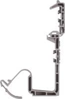 Attache-câble X-ECH MX (02) Attache pour torons de câbles en plastique, optimisée pour les clous en bande et compatible avec différentes méthodes de fixation et matériaux supports