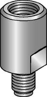 Adaptateur pour collier MQZ-A Adaptateur pour plaquette à rails galvanisé pour modifier le diamètre des tiges filetées