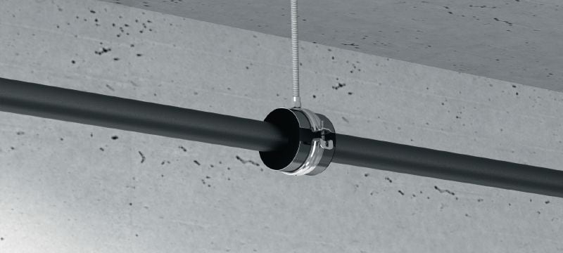 Collier eau glacée MIP-M (isolation moyenne) Collier de serrage galvanisé pour une productivité maximale dans les applications de réfrigération avec une épaisseur d'isolation de 20 à 25 mm Applications 1