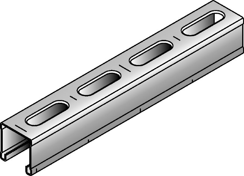 MM-C-30 Rail entretoise MM galvanisé d'une hauteur de 30 mm pour les applications pour charges légères