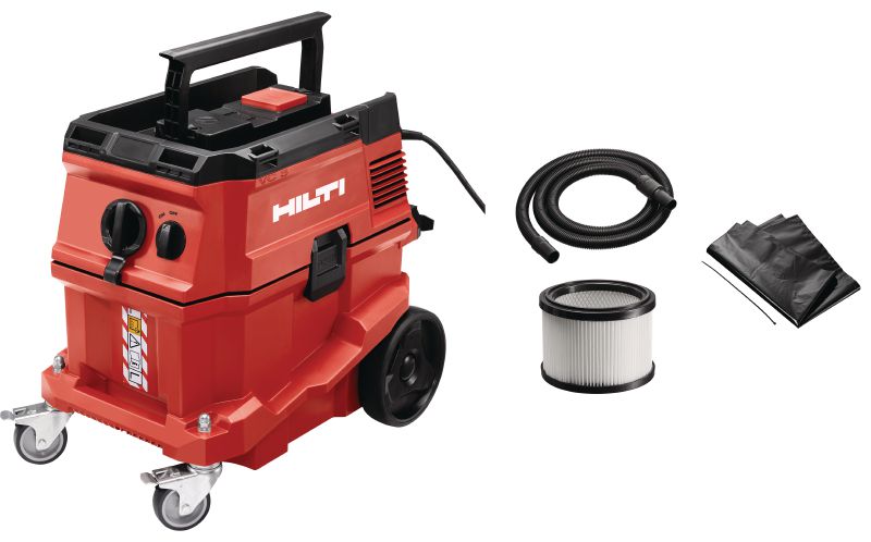 Aspirateur de chantier VC 5L de classe L Aspirateur de chantier puissant pour les nettoyages quotidiens du chantier (à sec et à eau), cuve de 20 l