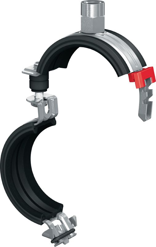 Collier de serrage MP-U-G à fermeture rapide et faible friction Collier de serrage galvanisé avec insert à faible friction et fermeture rapide pour une productivité maximale dans les applications semi-intensives