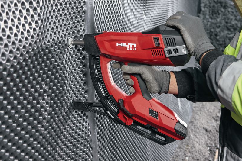 Clous en bande X-C G3 MX Clou en bande-chargeur standard à utiliser avec le cloueur à gaz GX 3 sur du béton et d'autres matériaux supports Applications 1