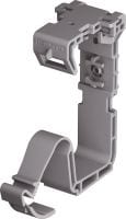 Attache-câble X-ECH MX (02) Attache pour torons de câbles en plastique, optimisée pour les clous en bande et compatible avec différentes méthodes de fixation et matériaux supports