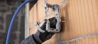 X-EA MX Cheville à frapper Cheville à frapper en plastique pour connecter des clips de gaine, des pinces et des supports pour câbles groupés lors de l'ancrage dans le béton et la maçonnerie Applications 2