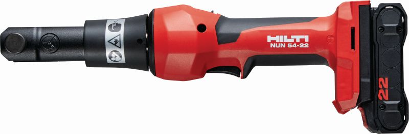 Pince sans fil NUN 54-22 pour sertir et couper les câbles avec une pression de 6 tonnes Sertisseuse / coupe-câble sans fil pour sertir et couper les câbles avec une pression de 6 tonnes et des mâchoires interchangeables (plateforme de batteries Nuron)
