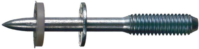 X-M8 D12 Goujon fileté en acier au carbone pour une utilisation avec les cloueurs à poudre sur béton (rondelle de 12 mm)