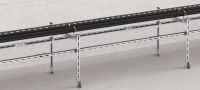 MT-B-O2 FL Platine pré-assemblée Connecteur de base avec écrou et boulon Fast-Lock pré-assemblés pour l'ancrage de structures de rail d'entretoise au béton ou à l'acier Applications 2