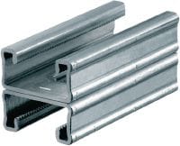 Rail profilé en C MQ-21 D-R Rail profilé en C double en acier inoxydable (A4) pour charges moyennes