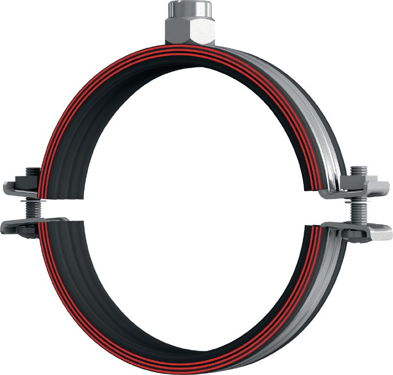 Collier de serrage MP-MI pour charges lourdes Collier de serrage galvanisé avec insonorisation pour applications lourdes