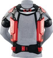 Exosquelette des épaules EXO-S Exosquelette pour les métiers de la construction. A porter pour soulager la fatigue des épaules et du cou lors des applications au-dessus du niveau des épaules.