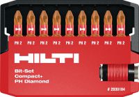Kit d'embouts de visseuse diamant S-BS (D) Kit d'embouts diamantés pour tournevis haute performance pour les applications de jointure dures