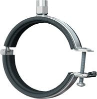 Collier de serrage MP-L-I à fermeture rapide pour charges légères Collier de serrage galvanisé avec insonorisation et fermeture rapide pour une productivité élevée dans les applications légères