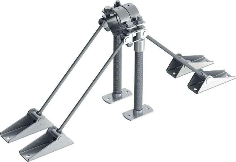 Point fixe universel MFP-UHD2 pour charges lourdes Point fixe double galvanisé, renforcé des deux côtés, pour applications lourdes jusqu’à 36 kN