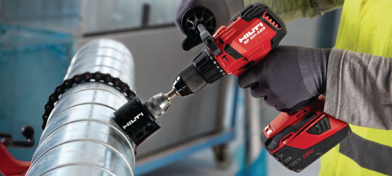 Scie cloche MultiCut Scie cloche bimétal Premium pour couper le bois, le métal et les cloisons sèches Applications 1