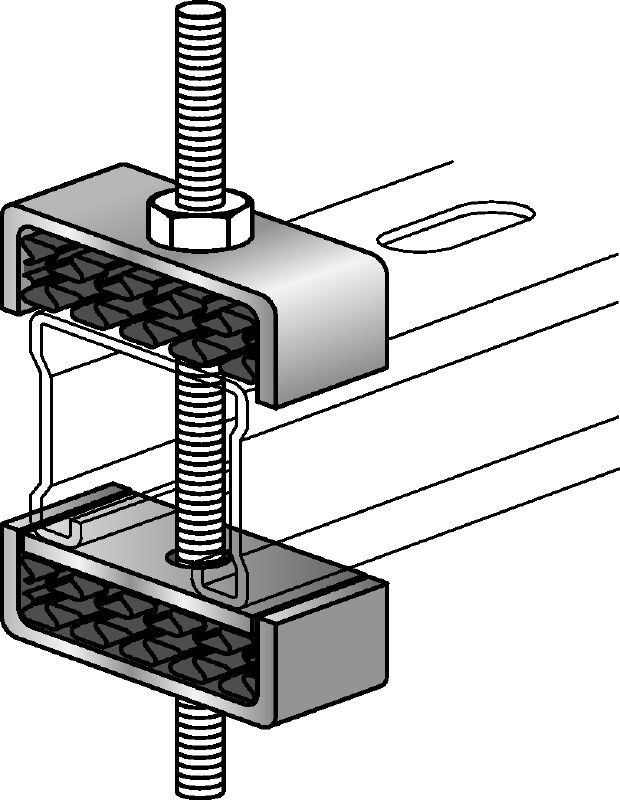 Kit d'insonorisation MAC-P33 Kit d'insonorisation galvanisé pour rails entretoise MQ