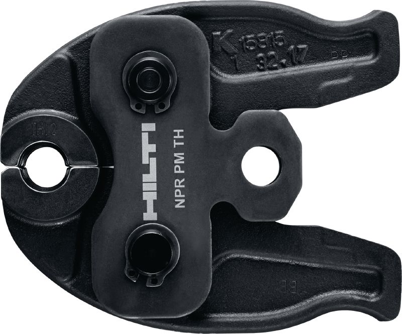 Mâchoire de sertisseuse NPR PM TH Mâchoires de sertissage pour les raccords à sertir de profilé TH jusqu'à 40 mm. Compatibles avec l'outil de sertissage de tubes Hilti NPR 19-A.