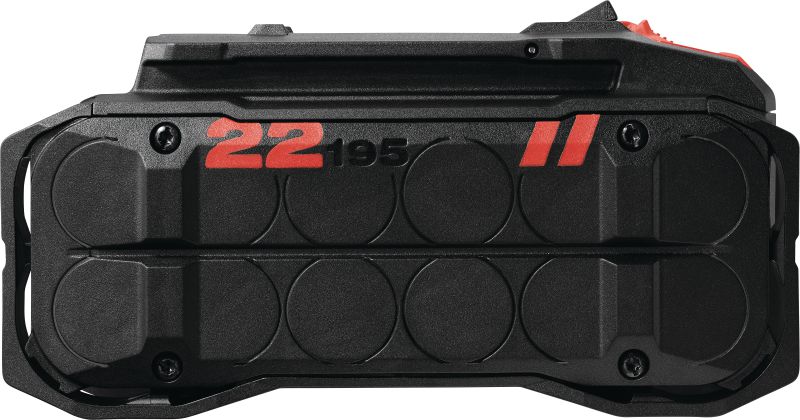 Batterie Nuron B 22-195 Batterie Li-ion 22 V haute capacité, conçue pour améliorer les performances et l'autonomie des outils électroportatifs Nuron pour travaux semi-intensifs à intensifs