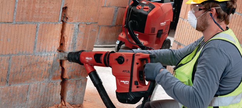 Perforateur TE 60-ATC-AVR Perforateur SDS Max (TE-Y) polyvalent et puissant pour le forage et le burinage dans le béton avec systèmes de réduction active des vibrations (AVR) et anti-torsion (ATC) Applications 1