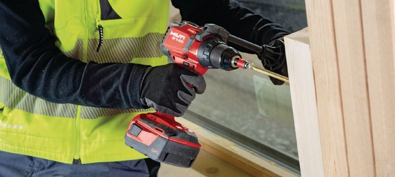 Visseuse-perceuse sans fil SF 6-A22 Visseuse-perceuse sans fil 22 V avec régulation active du couple et embrayage électronique pour une utilisation universelle dans le bois, le métal et autres matériaux Applications 1