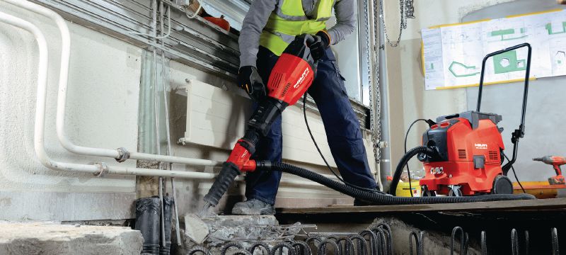 Marteau de démolition TE 1000-AVR TE-S Burineur polyvalent pour la démolition ou le burinage des sols et la démolition occasionnelle des murs (avec cordons d'alimentation universel) Applications 1