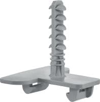 X-EA MX Cheville à frapper Cheville à frapper en plastique pour connecter des clips de gaine, des pinces et des supports pour câbles groupés lors de l'ancrage dans le béton et la maçonnerie