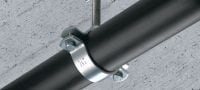 MFP-PC M20 Collier point fixe galvanisé pour une performance maximale dans les applications de tuyauterie pour charges lourdes Applications 1