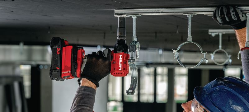 Cheville à expansion en acier inoxydable HST4-R BW Notre cheville à expansion la plus performante pour supporter des charges statiques et sismiques élevées dans le béton fissuré à l'intérieur et l'extérieur (acier inoxydable, grosse rondelle) Applications 1