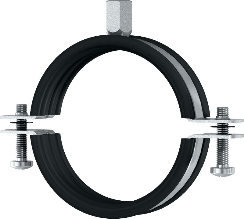 Collier de serrage MP-PI Collier de serrage galvanisé avec insonorisation pour applications légères / moyennes économiques