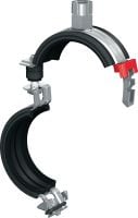 Collier de serrage MP-U-G à fermeture rapide et faible friction Collier de serrage galvanisé avec insert à faible friction et fermeture rapide pour une productivité maximale dans les applications semi-intensives