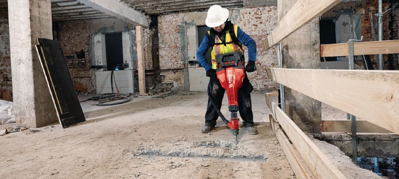 Marteau-piqueur sans fil TE 2000-22 TE-S Marteau-piqueur sur batterie, puissant et léger pour la démolition du béton et autres travaux de démolition (plateforme de batteries Nuron) Applications 1