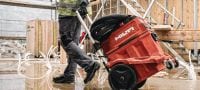 Aspirateur de poussière VC 40H-X de classe H Aspirateur de poussière puissant avec grande cuve et trolley de transport pour le raccordement aux outils électroportatifs et les nettoyages de chantier (à sec et à eau), cuve de 30 l – aspirateur certifié ACD Applications 3