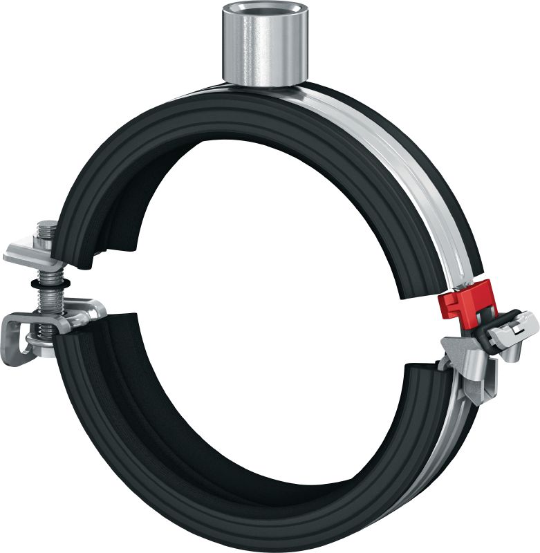 Collier de serrage MP-U-G à fermeture rapide et faible friction Collier de serrage galvanisé avec insert à faible friction et fermeture rapide pour une productivité maximale dans les applications semi-intensives