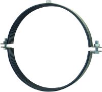 Collier de serrage MP-MRXI pour charges lourdes Collier de serrage en acier inoxydable (A4) avec insonorisation pour applications très lourdes