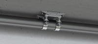 Point fixe compact MFP-CLD-I Point fixe compact, galvanisé avec isolation acoustique pour applications légères / moyennes jusqu'à 8 kN Applications 1