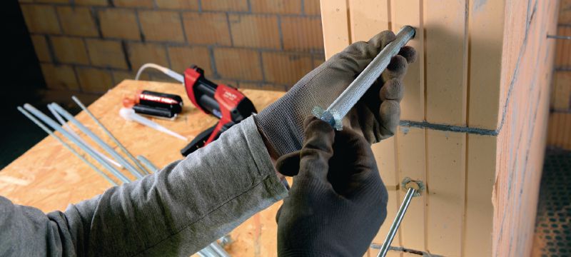 Tamis fin HIT-S Douille-tamis métallique de 1 mètre pour la fixation dans la maçonnerie creuse Applications 1