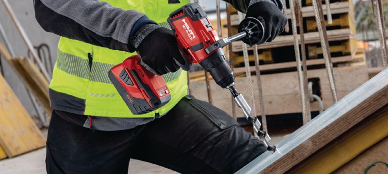 Visseuse-perceuse sans fil SF 6-A22 Visseuse-perceuse sans fil 22 V avec régulation active du couple et embrayage électronique pour une utilisation universelle dans le bois, le métal et autres matériaux Applications 1
