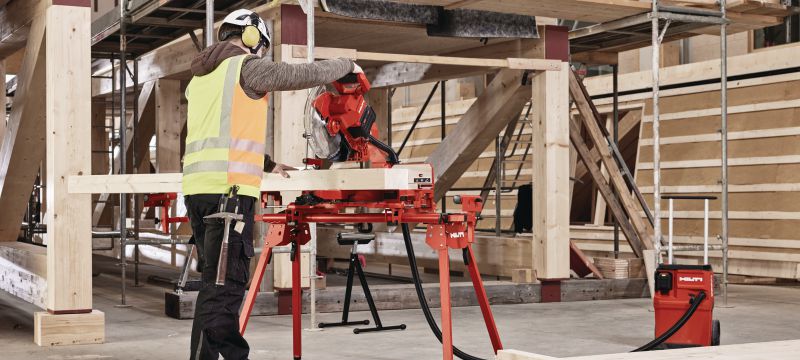 Scie à onglets sans fil SM 60-22 Scie à onglets composée coulissante à double biseau avec une capacité de coupe transversale jusqu’à 100 x 355 mm│4 x 13-3/4 (plateforme de batteries Nuron) Applications 1