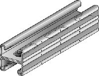 Rail profilé en C MQ-21 D-R Rail profilé en C double en acier inoxydable (A4) pour charges moyennes