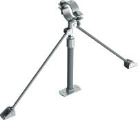 Point fixe universel MFP-UL2 pour charges légères Point fixe galvanisé, renforcé des deux côtés, pour applications légères jusqu’à 4 kN