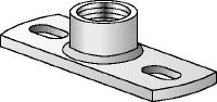 Platine de point fixe MGM 2 Platine à deux trous galvanisée de qualité supérieure destinée aux applications de points fixes pour charges légères (imperial)