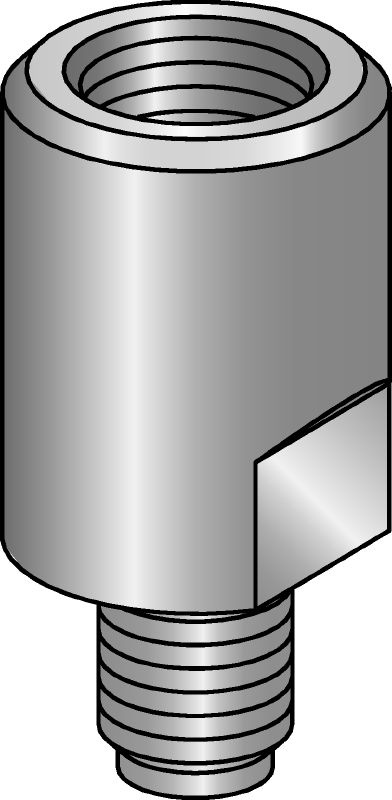Adaptateur pour collier MQZ-A Adaptateur pour plaquette à rails galvanisé pour modifier le diamètre des tiges filetées