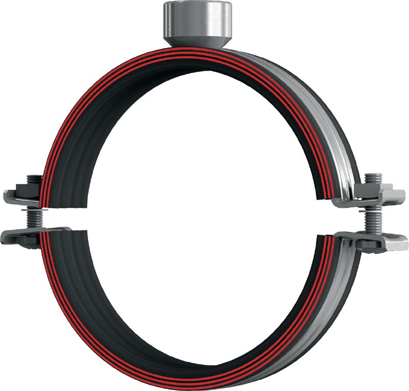 Collier de serrage MP-MI pour charges lourdes Collier de serrage galvanisé avec insonorisation pour applications lourdes