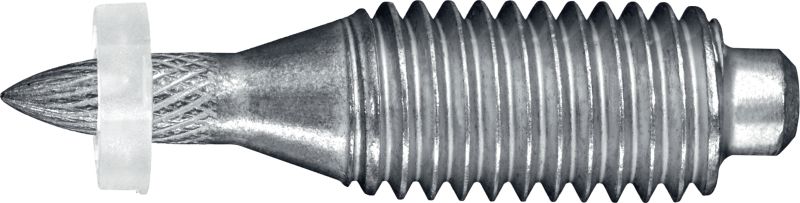 X-EM8H P8 Goujon fileté en acier au carbone compatible avec les cloueurs à poudre sur l'acier (rondelle de 8 mm) - pour une utilisation à l'intérieur uniquement