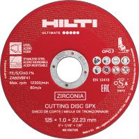 Disque à tronçonner SPX Disque à tronçonner pour métaux offrant une durée de vie extra-longue et une vitesse de coupe extra-élevée